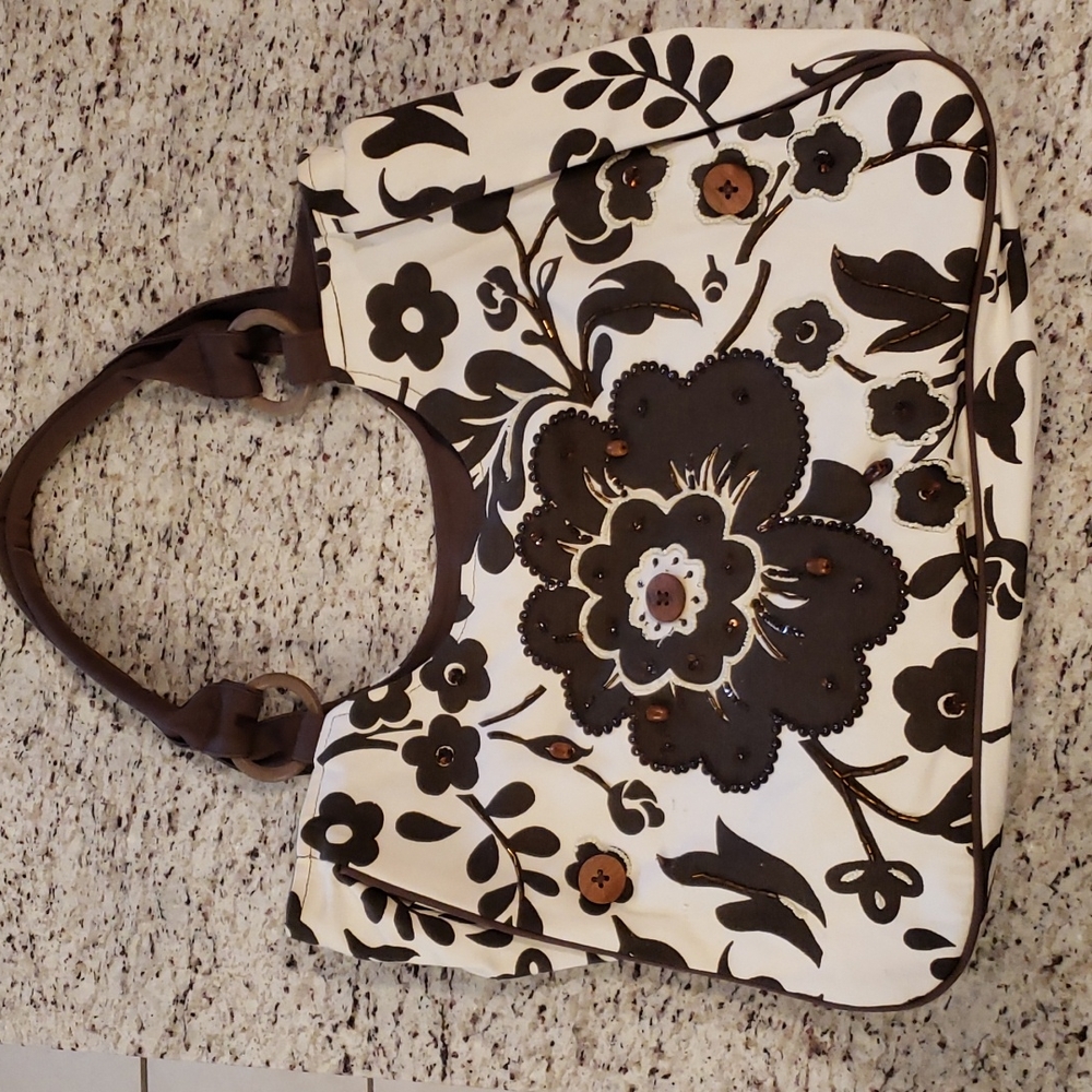 Beautiful Beaded Zipper Bag from Barcelona, Spain